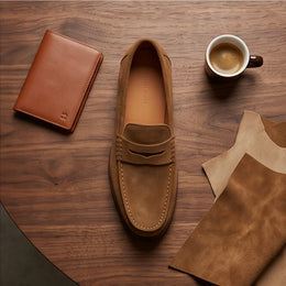 Monza Suede Leather Driving Loafer - generated Marco Elvani gallery cell 9