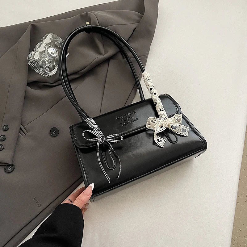 Palermo Silk-Scarf Leather Tote - Black variant image