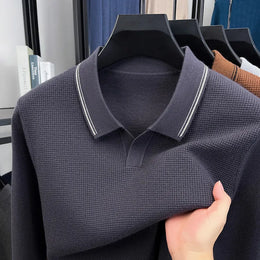 Verona Waffle Knit Polo - Iron Gray (Eisengrau)