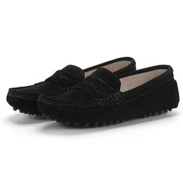 Bellina Suede Driving Loafer - Black variant image