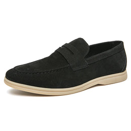Lugano Suede Penny Loafer - Black (supplier: schwarz)
