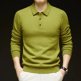 Milano Cashmere-Blend Polo - Avocado Green (Avocadogrün)