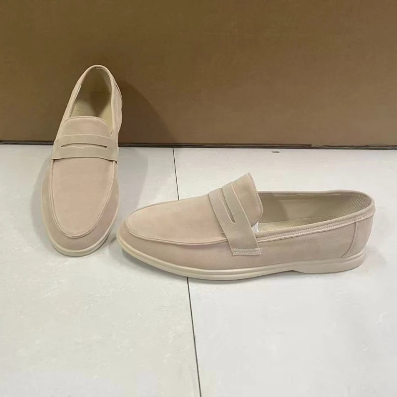 Como Soft Suede Loafer - Beige (supplier: Beige Men Loafers)