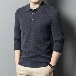 Milano Cashmere-Blend Polo - Dark Gray (Dunkelgrau)