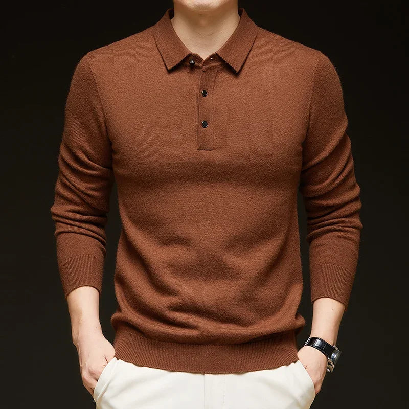 Milano Cashmere-Blend Polo - Brown (Braun)