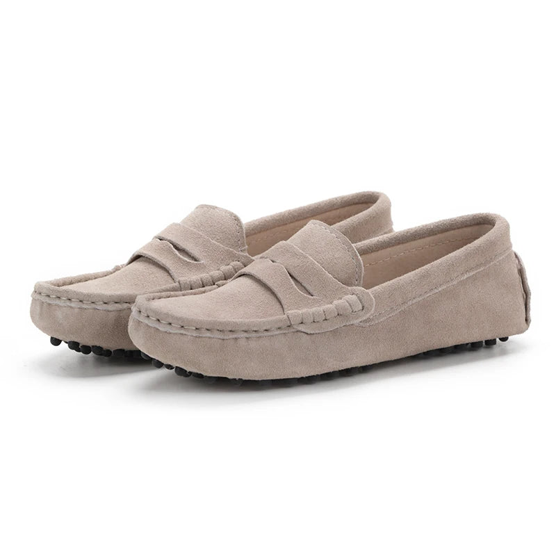 Bellina Suede Driving Loafer - Sand variant image