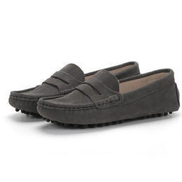 Bellina Suede Driving Loafer - Soft Grey variant image