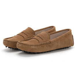 Bellina Suede Driving Loafer - Chestnut variant image