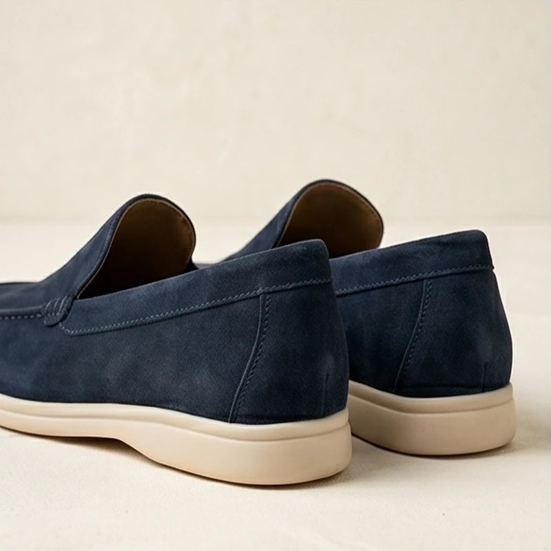Amalfi Suede Driving Loafer - Marine Blue