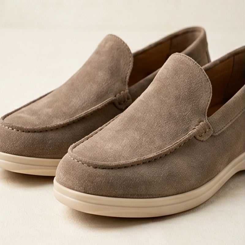 Amalfi Suede Driving Loafer - Mocha