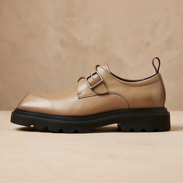 Bergamo beige leather side profile