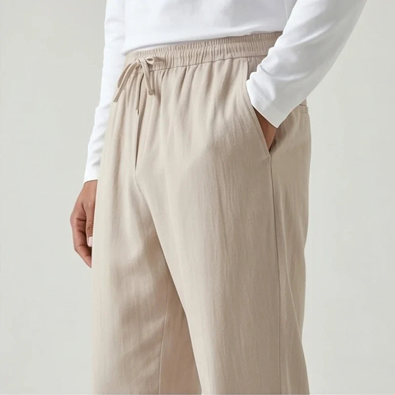 Riviera Linen Drawstring Trouser