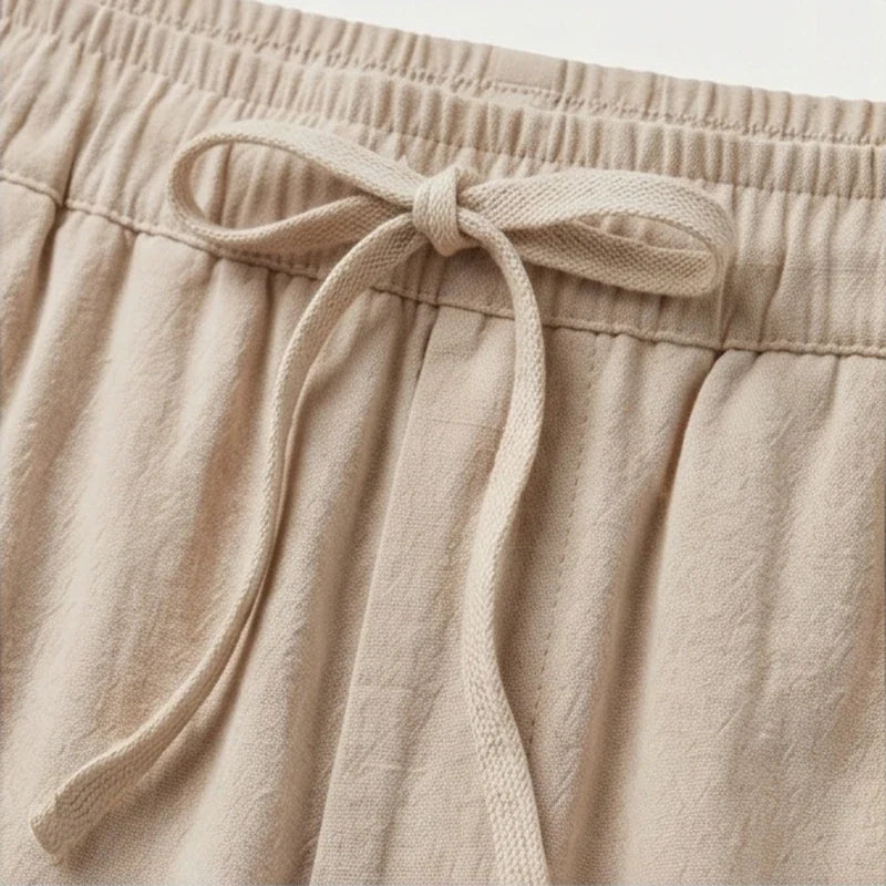 Riviera Linen Drawstring Trouser